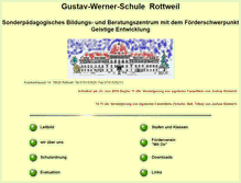 Tablet Screenshot of gustav-werner-schule-rottweil.de
